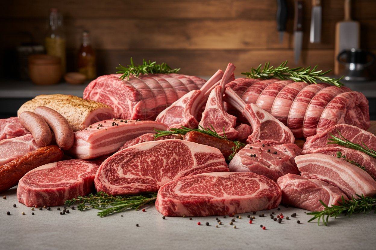 just create a images with a bunch of good looking meat, no boxes